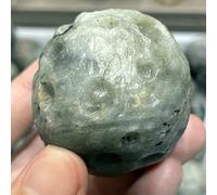 BIANMTSW Figurine a Forma di Luna Cristalli e Pietre Labradorite Naturale Cristallo Intagliato a Mano Sfera Rotonda Scultura Regalo Decorazioni for la casa Artigianato 1pz Collezioni di casa
