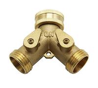 BIANMTSW Plumbing Fittings Ball Valve Irrigation Y Connectors 2 Way Tap Garden Tap Irrigation Valve Hose Pipe Splitter Quick Connector 1 PCS(European