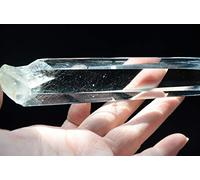 BIANMTSW Raro vero Tibet himalayano ad alta quota cristallo rutilato chiaro quarzo punto 5,59 pollici spirituale Collezioni di casa