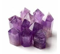 BIANMTSW Torre di Cristallo di Quarzo Naturale Torri di Cristallo Ametista Punto Viola 100g-200g 1pz Collezioni di casa