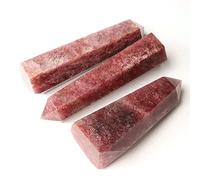 BIANMTSW Torri di Cristallo Naturale all'Ingrosso Grande Quarzo Rosso Fragola con Punto Mica 1000g-1250g for la Decorazione Domestica 1pz Regalo Collezioni di casa