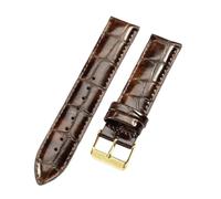 Biannbjx Cinturino orologio in pelle donna 12mm 13mm 14mm 17mm 18mm 19mm 20mm 22mm cinturino da uomo, Coccodrillo-marrone-gd, 17mm