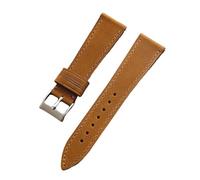 Biannbjx Cinturino per orologio in pelle retrò a sgancio rapido, cinturino per orologio morbido da 18mm-22mm, cinturino per orologio da uomo e donna, Marrone chiaro, 18mm