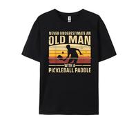 biANUTEDwr6d Cool Pickleball Art for Men Women Paddle Pickleball Player Funny Shirts Valentine's Day Tops & Tees Anime T Shirts Camisa Black M