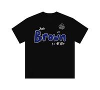 biANUTEDwr6d Tip-off Jay Brown American Basketball Sports Training Men's Short Sleeve Casual T-Shirt Black M