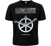 BIAOMA Carcass Heartwork - Maglietta personalizzata con scritta "Heartwork", unisex, 100% cotone, taglia S-3XL, Nero , M