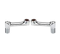 BiaoTeng Accessori Per Miscelatore Bagno,Raccordo A Gomito Ottone,Connettore Eccentrico Rubinetto,Raccordo Eccentrico CromatoCromato A