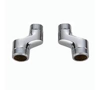 BiaoTeng Adattatore 3/4 1/2 Rubinetto,Riduzione 3/4 1/2 Ottone,Raccordo Eccentrico 1/2 3/4,Raccordo Eccentrico Rubinetto,Adattatore Rubinetto Bagno,Cromato B
