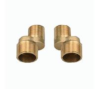 BiaoTeng Adattatore Rubinetto Bagno,Braccio Oscillante Regolabile,Raccordo A Gomito Ottone,Riduzione 3/4 X 1/2 Ottone,Eccentrico Rubinetto Doccia,d'oro A