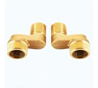 BiaoTeng Eccentrico Miscelatore Doccia Ottone, 2 Adattatori 1/2 X 3/4 Raccordo Eccentrico per Rubinetto 46 mm