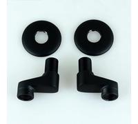 BiaoTeng Eccentrico Miscelatore Doccia Ottone, 2 Adattatori Riduttore da 3/4 a 1/2 Pollice nero
