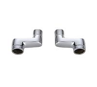 BiaoTeng Eccentrico Rubinetto Doccia,Raccordo A Gomito Ottone,Raccordo Eccentrico 1/2 3/4,Accessori Per Miscelatore Bagno,Cromato B