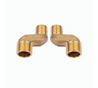 BiaoTeng Eccentrico Rubinetto Doccia,Raccordo A Gomito Ottone,Raccordo Eccentrico 1/2 3/4,Riduzione 3/4 X 1/2 Ottone,Raccordo Eccentrico Wc,Oro A