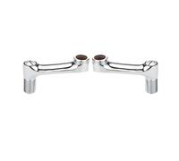 BiaoTeng Eccentrico Rubinetto Doccia Regolabile Parete Ottone 2 Adattatori 1/2 X 3/4 Eccentrico Miscelatore Doccia 63 mm