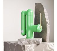 BiaoTeng Rubinetto Bagno Lavabo con Doccetta Estraibile per Lavandino Girevole a 360° 3 Funzioni Caldo e Freddo Miscelatore Lavandino Bagno Ottone Verde