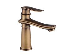 BiaoTeng Rubinetto Bagno Lavabo Ottone Vintage Antico, Rubinetto Lavabo Monoforo, Rubinetti per Bagno Vintage Rubinetti Bagno Retro, Antico