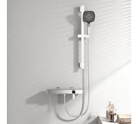 BiaoTeng Rubinetto per Vasca da Bagno a Muro con Doccia a Cascata 3 Modalità Caldo e Freddo Ottone Miscelatore Vasca da Bagno a Cascata con Doccetta Cromo