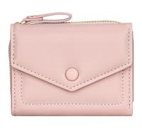 BIAOTIE Piccolo portafoglio da donna busta bifold tasca portafoglio RFID blocco porta carte di credito carino borsa con cerniera tasca portamonete, rosa, Semplicità