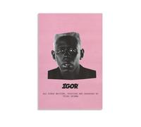 Biaoxiao Tyler - Poster vintage su tela, motivo: The Creator Music, rapper cantante, per stanza, decorazione per camera da letto, 60 x 90 cm