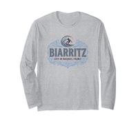 Biarritz côte des Basques France Surf Ornate per luci Maglia a Manica