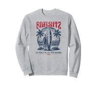 Biarritz France Surf Summer - Stampa invecchiata Felpa