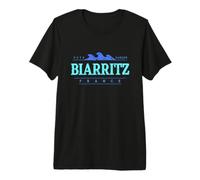 Biarritz Francia | Biarritz Pays Basque France Shoreline Maglietta Premium