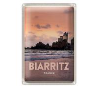Biarritz Francia | Targa vintage | decorazione | 20 x 30 cm