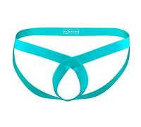 BIATWOWR Sexy Low Rise Uomo Jockstrap Biancheria Intima Moda Palla Pouch Supporto Maschio Perizoma, 1 x verde., XL