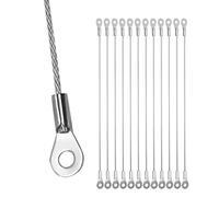 Biaungdo 12 corde di ritenuta per porte di armadietti da 25 cm, in acciaio inossidabile, flessibile, limitatore di cerniere in metallo, limitatore di angolo di apertura per porta di limite dell'anta
