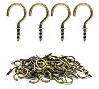 Biaungdo 60 ganci da soffitto da 2,5 cm, viti autofilettanti in bronzo