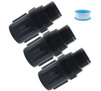Biaungdo Confezione da 3 riduttori di pressione per irrigazione a goccia da 15 PSI, riduttore di pressione MHT da 3/4" x 3/4", valvola a basso flusso per sistema di irrigazione a goccia