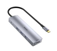 Biaze Dock 5 in 1 per MacBook - Espandi le tue porte! Supporta HDMI 4K60Hz, ricarica rapida PD 100W, 3 porte USB 3.0, Hub per laptop. Compatibile MacBook Air/Pro M4/M3 e iPhone 15/16 Series.