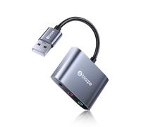 biaze Scheda audio USB, adattatore USB a jack da 3,5 mm, scheda audio esterna per Windows Mac Linux PS4 PS5 Switch (Y68)