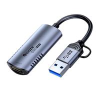 biaze Scheda di acquisizione video HDMI 4K 60Hz 1080P 60Hz USB/Type-C Input, compatibile con Switch/PS5/Laptop/Mobile Phone/MS2130 Camera/Live, No Driver Required, OBS/Zoom/Conference Device