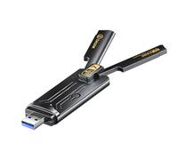 biaze UK20 WiFi 7 Dongle, USB 3.0 WLAN Stick per PC Windows 10/11, 2.4G/5G/6G, crittografia WPA3, MU-MIMO, OFDMA, adattatore WLAN