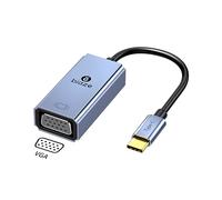 biaze ZH196 - Adattatore da USB C a VGA, convertitore VGA da tipo C a VGA da tipo C a VGA, compatibile con iPhone 15 Plus Pro Max, MacBook Air 2022, iPad, iMac, Samsung Galaxy Tab, Dell XPS, Surface