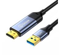 biaze ZH213 - Cavo adattatore USB a HDMI, 1 m, unidirezionale USB A 3.0 maschio a HDMI, 1080P 60Hz 5Gbps ad alta velocità per il collegamento di laptop/PC/PS5/Xbox/switch a TV/Monitor/proiettore