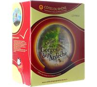 BIB 3L - Côtes du Rhône Rouge - Cellier des Gorges de l'Ardèche Côtes du Rhône