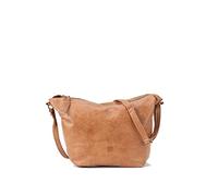 BIBA Borsa da Donna in Vera Pelle, Borsa a Tracolla Leather Utah Cream Out UTC2LO, Tracolla Lunga, Chiusura con Cerniera, Pelle Bovina Legittima, Colore Cuoio
