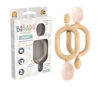 Bibado - Cucchiai e cucchiai Dippit, cervo (confezione da 2) - Dipper morbido e masticabile e cucchiaio profondo - Impugnatura sensoriale a due mani - Set per svezzare il bambino - Cucchiaio per