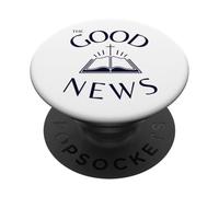 Bibbia aperta e croce di Gesù. Condividi la buona notizia PopSockets PopGrip Adesivo