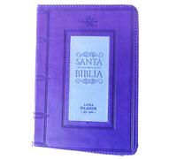 Bibbia camper. 60 SPAGNOLO, lettera grande 12 punti, pelle lilla, mappe di...