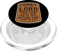 Bibbia cristiana impegnarsi per il Signore qualunque cosa tu faccia vintage PopSockets PopGrip per MagSafe