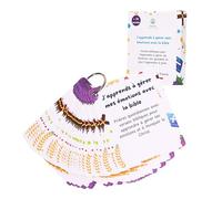 Bibbia per bambini - 30 carte per gestire le sue emozioni, bambini cristiani - versetti biblici per gestire rabbia, paura, tristezza - anello incluso - ideale regalo spirituale