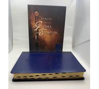 Bibbia Per La Guerra Spirituale Riena Valera 1960 Piel Blu Marino Indice