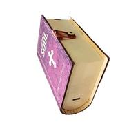 Bibbia Verse Box Portable Scripture Daily Inspiration Case | Scatola portaoggetti con dedica biblica ispiratrice per accessori per donne uomini adulti padre madre famiglia amici lui lei