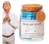 Bibbia Verse Jar per emozioni, Scrittura codificata a colori, | Scrittura codificata a colori in vetro, i versi nel barattolo esprimono emozioni e sentimenti, cristiani ispiratori per donne