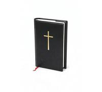 Bibelhülle Gotteslob spina manica nero con croce 19 x 13 cm