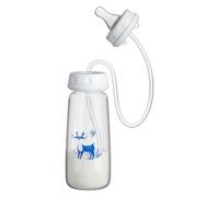 Biberon a tenuta stagna, portatile, á mani libere e anti-coliche, con beccuccio per il latte, 240 ml. Adatto ṕer é bambine, p̀er uso interno ed esterno à casa.