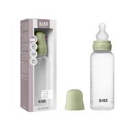 Biberon Baby BIBS 270 ml - Tettarella in silicone - Anti-coliche, senza BPA, tettarella tonda, flusso medio, leggero e facile da pulire, per neonati 0+ anni - Sage